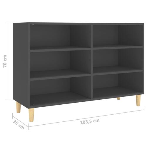 Skænk 103,5x35x70 cm konstrueret træ grå