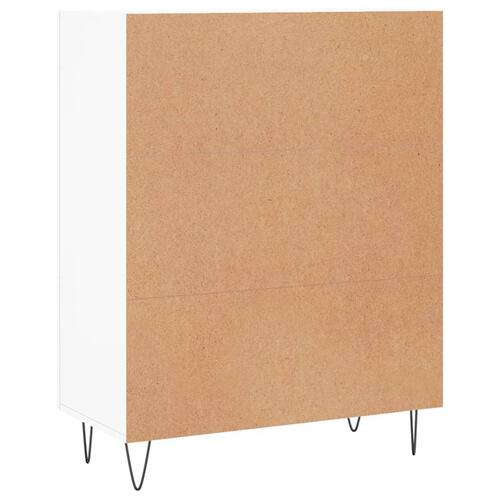 Skænk 69,5x34x90 cm konstrueret træ hvid