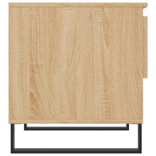 Sofaborde 2 stk. 50x46x50 cm konstrueret træ sonoma-eg