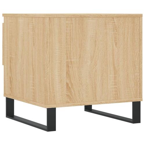 Sofaborde 2 stk. 50x46x50 cm konstrueret træ sonoma-eg