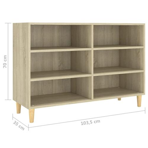 Skænk 103,5x35x70 cm konstrueret træ sonoma-eg