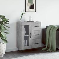 Skænk 69,5x34x90 cm konstrueret træ betongrå