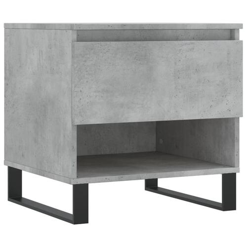 Sofaborde 2 stk. 50x46x50 cm konstrueret træ betongrå