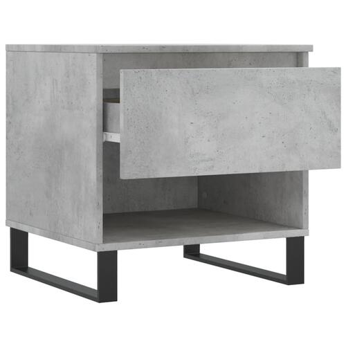 Sofaborde 2 stk. 50x46x50 cm konstrueret træ betongrå