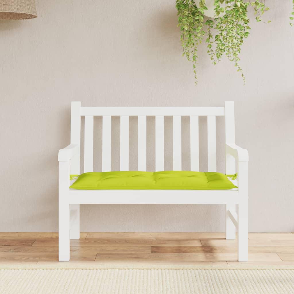 Hynde til havebænk 110x50x7 cm oxfordstof lysegrøn
