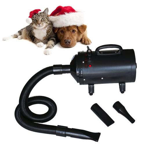 Blower til hund 3 dyser 2400 W sort