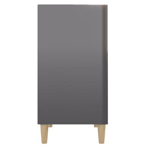 Skænk 57x35x70 cm konstrueret træ grå højglans