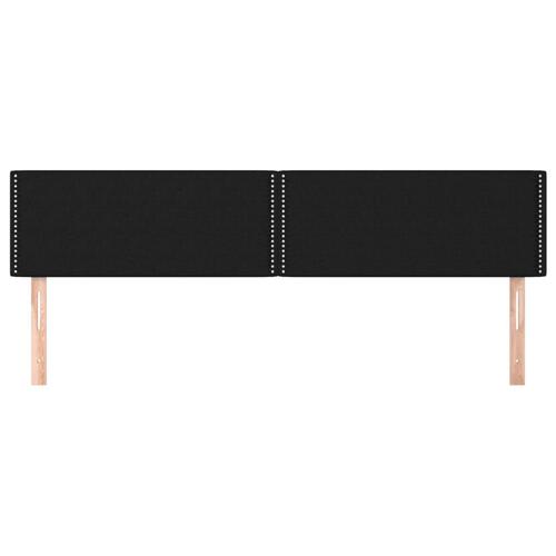 Sengegavle 2 stk. 100x5x78/88 cm stof sort