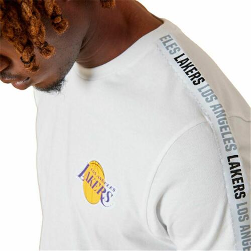 Kortærmet Sport T-shirt New Era LA Lakers NBA Hvid S