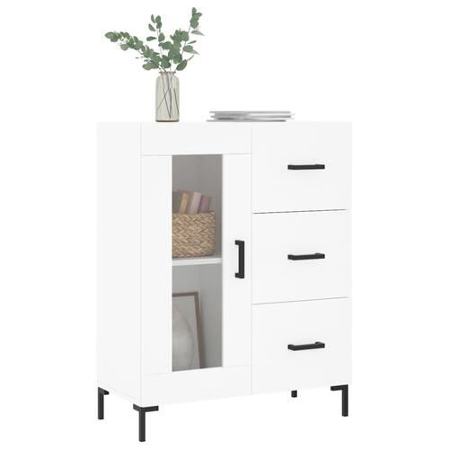 Skænk 69,5x34x90 cm konstrueret træ hvid