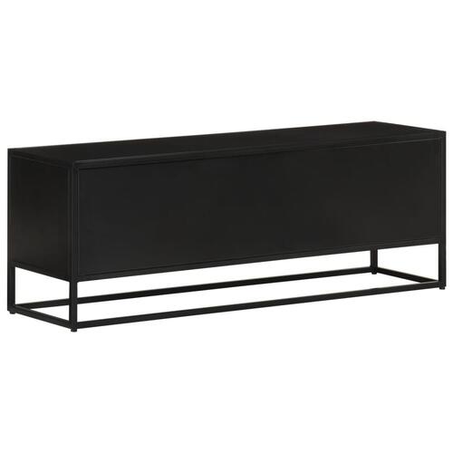 Tv-bord 110x30x40 cm massivt mangotræ og jern