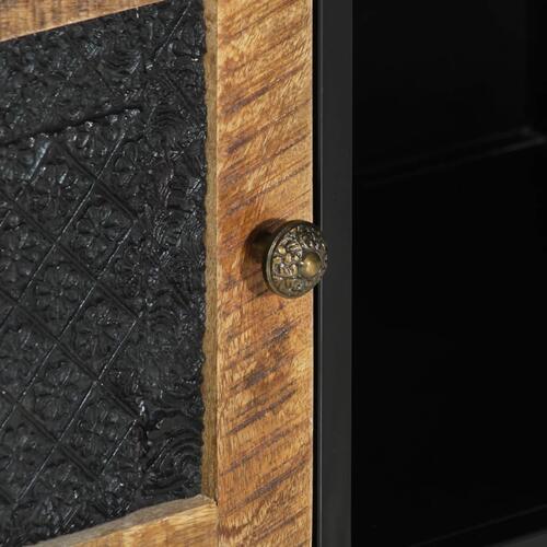 Tv-bord 110x30x40 cm massivt mangotræ og jern