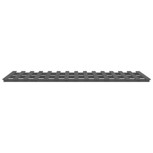 Sengeramme 120x200 cm massivt fyrretræ grå