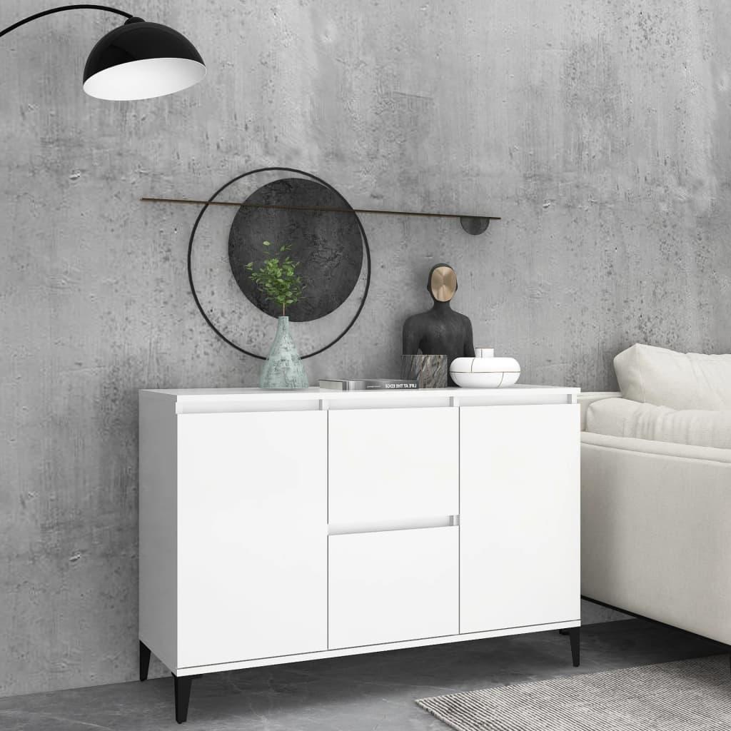 Skænk 104x35x70 cm spånplade hvid