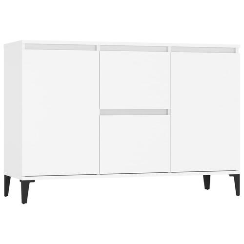 Skænk 104x35x70 cm konstrueret træ hvid