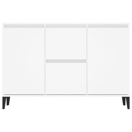 Skænk 104x35x70 cm konstrueret træ hvid