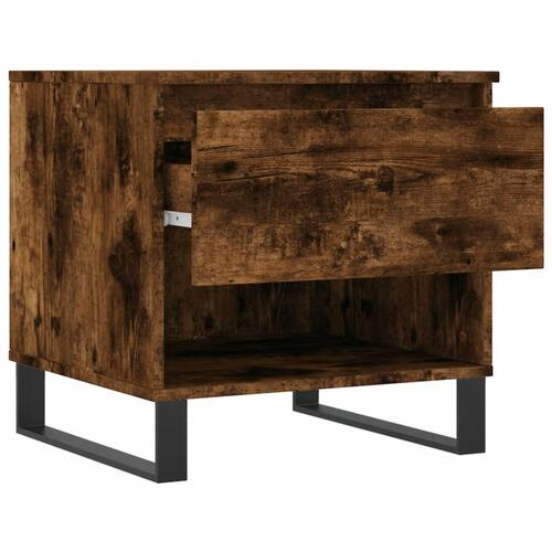 Sofaborde 2 stk. 50x46x50 cm konstrueret træ røget egetræsfarve