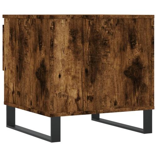 Sofaborde 2 stk. 50x46x50 cm konstrueret træ røget egetræsfarve