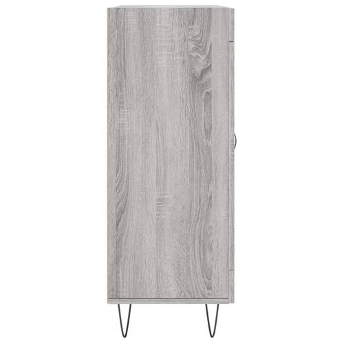 Skænk 69,5x34x90 cm konstrueret træ grå sonoma-eg