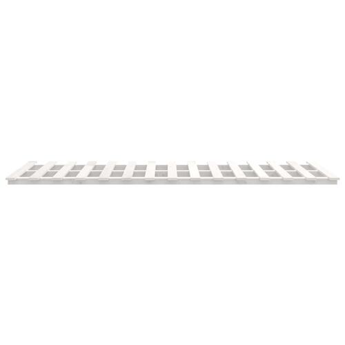 Sengeramme 120x200 cm massivt fyrretræ hvid