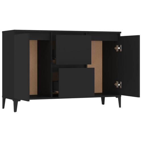Skænk 104x35x70 cm konstrueret træ sort