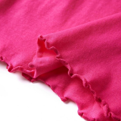 Langærmet T-shirt til børn - pink med ballerina, str. 104
