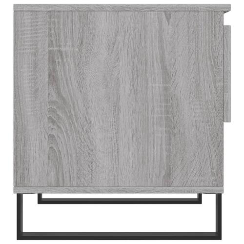 Sofaborde 2 stk. 50x46x50 cm konstrueret træ grå sonoma-eg