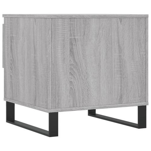 Sofaborde 2 stk. 50x46x50 cm konstrueret træ grå sonoma-eg