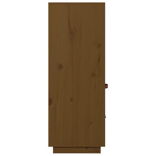 Højskab 67x40x108,5 cm massivt fyrretræ gyldenbrun