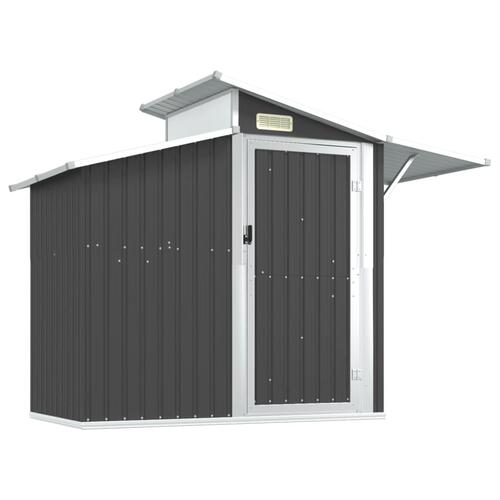 Haveskur 270x130x208,5 cm galvaniseret stål antracitgrå