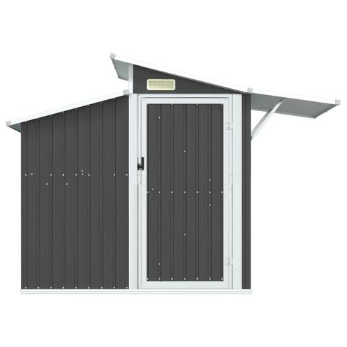Haveskur 270x130x208,5 cm galvaniseret stål antracitgrå