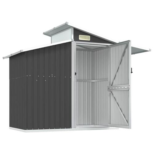 Haveskur 270x130x208,5 cm galvaniseret stål antracitgrå