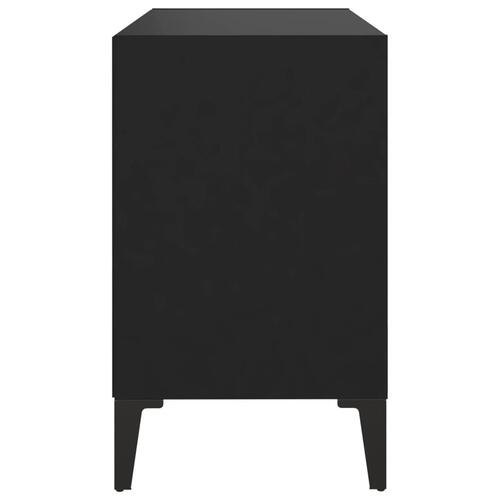 Tv-skab med metalben 69,5x30x50 cm sort