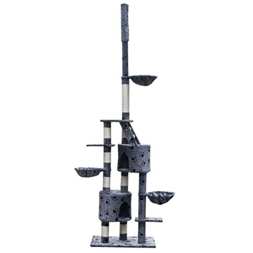 Skrabe Træer XL 230-260 cm grå plys pote