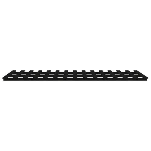 Sengeramme 120x200 cm massivt fyrretræ sort