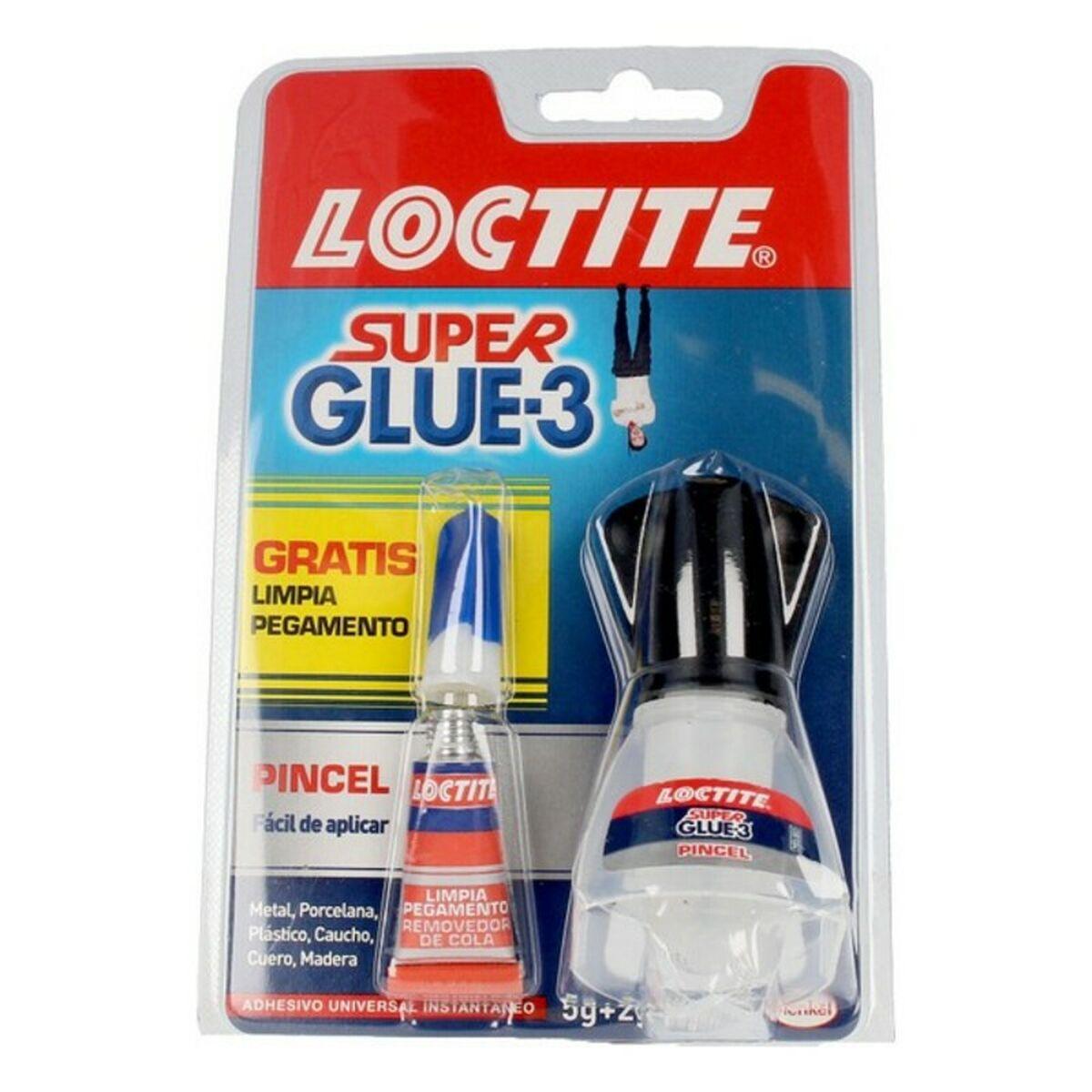 Sekundlim Loctite Super Glue 3 med pensel - 5 g