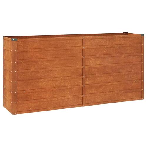 Højbed 160x40x77 cm cortenstål rustfarvet