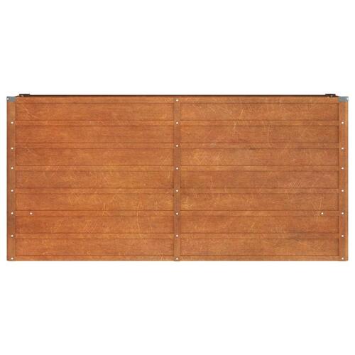 Højbed 160x40x77 cm cortenstål rustfarvet