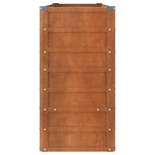Højbed 160x40x77 cm cortenstål rustfarvet