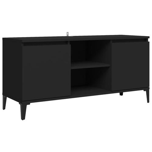 Tv-skab med metalben 103,5x35x50 cm sort