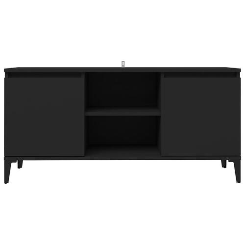 Tv-skab med metalben 103,5x35x50 cm sort
