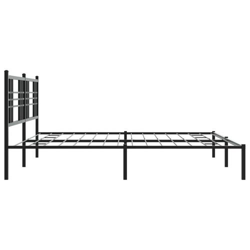 Sengeramme med sengegavl 183x213 cm metal sort
