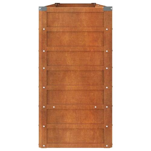Højbed 240x40x77 cm cortenstål rustfarvet