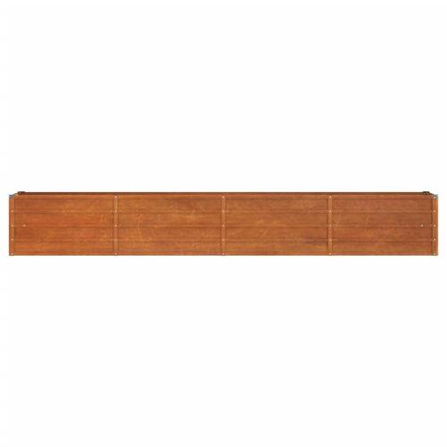 Højbed 320x40x45 cm cortenstål rustfarvet