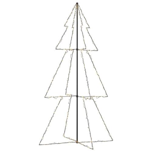 Lysende juletræ 120x220 cm 300 LED'er indendørs/udendørs