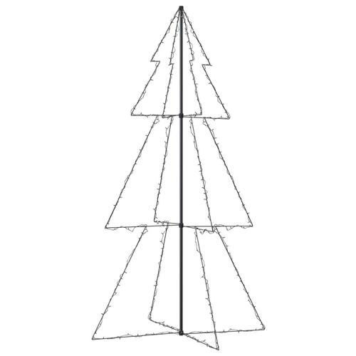 Lysende juletræ 120x220 cm 300 LED'er indendørs/udendørs