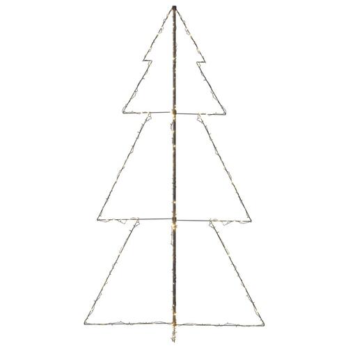 Lysende juletræ 120x220 cm 300 LED'er indendørs/udendørs