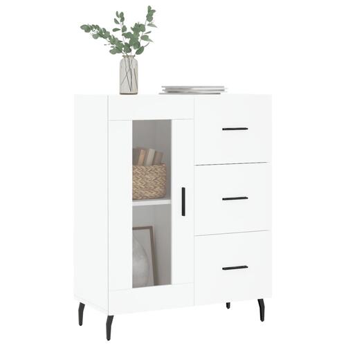 Skænk 69,5x34x90 cm konstrueret træ hvid