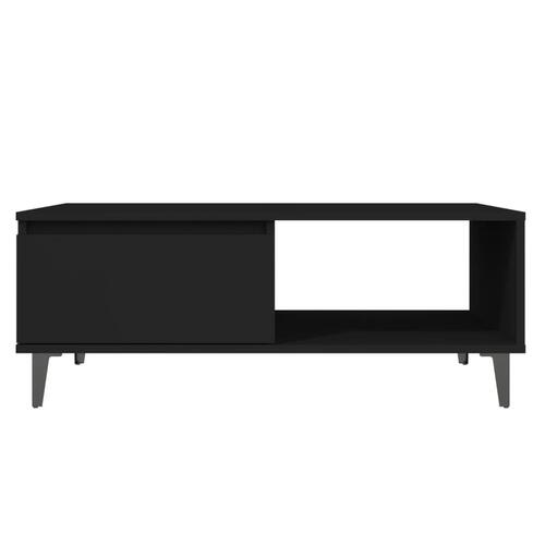 Sofabord 90x60x35 cm konstrueret træ sort