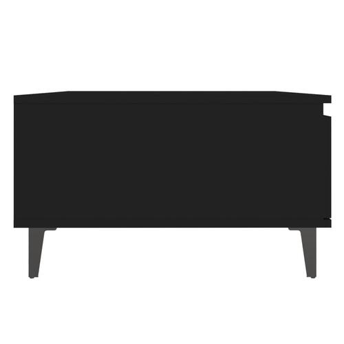 Sofabord 90x60x35 cm konstrueret træ sort